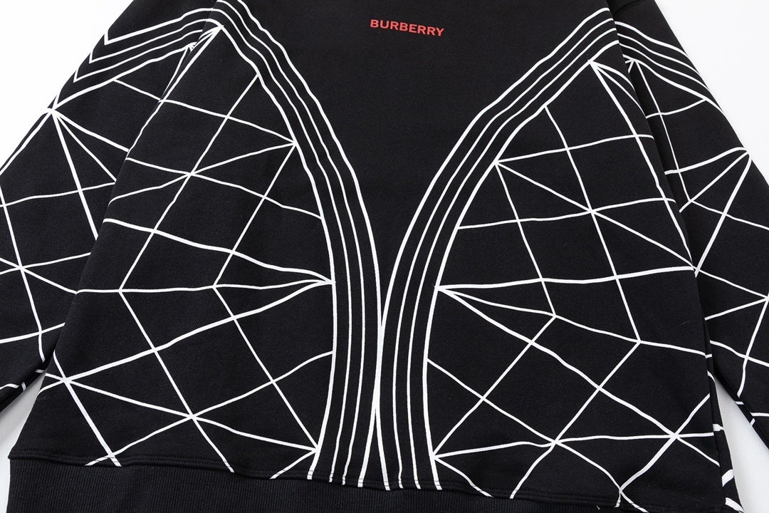 Burberry Sweatshirt "Black-White-Red"