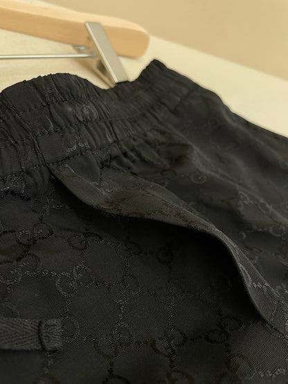 Gucci GG Canvas Linen Blend Shorts "Black"