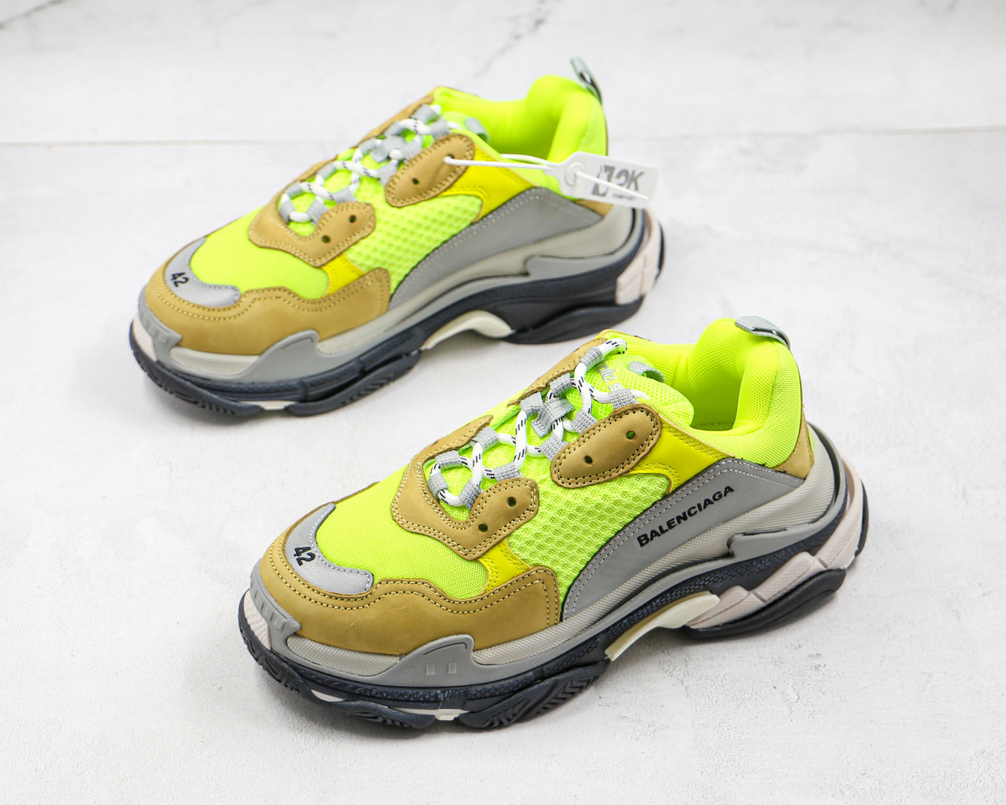 Balenciaga Triple S "Neon Yellow-Grey"