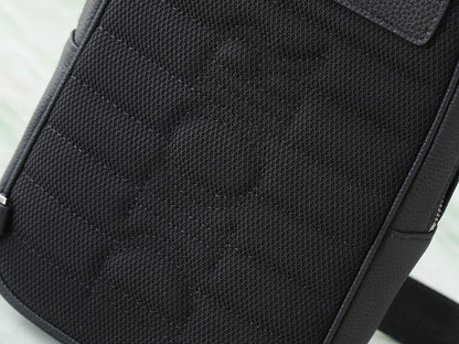 Dior Rider Sling Bag "Black Dior Gravity Grained Leather and Black Grained Calfskin"