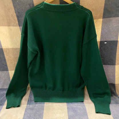 AMI Paris Ami De Coeur Cardigan "Dark Green"