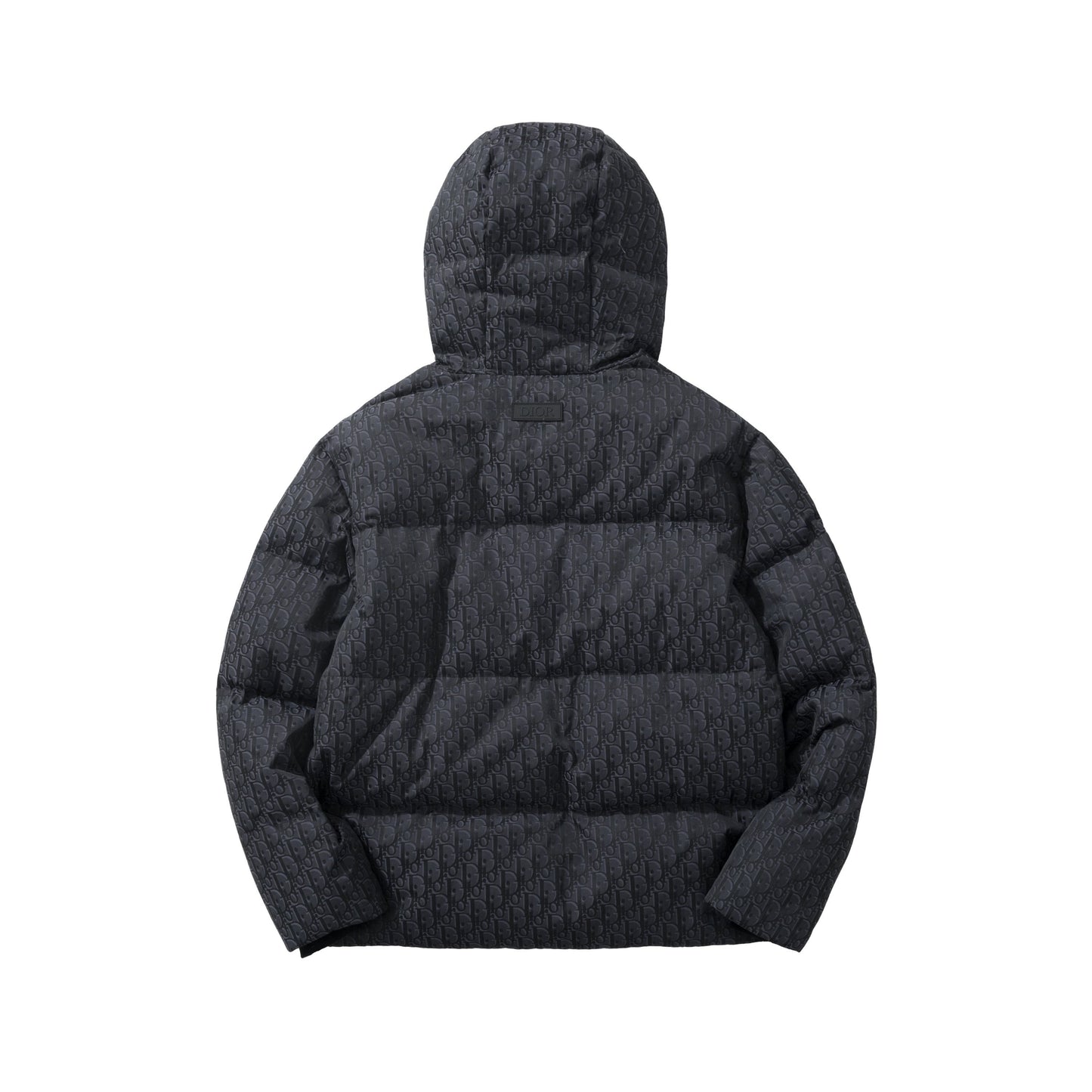 Dior Oblique Hooded Quilted Down Jacket "Black"