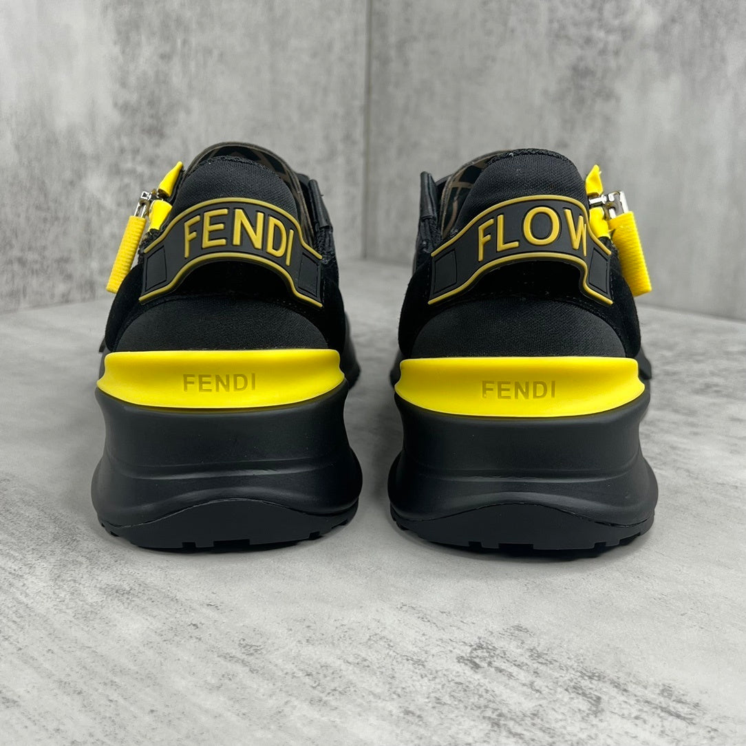 Fendi Flow "Black-Yellow Monogram"