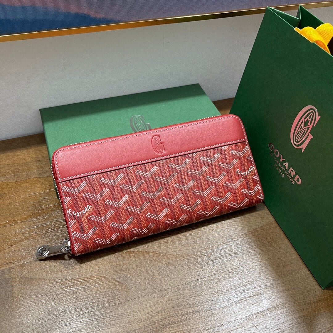 Goyard Matignon GM Wallet "Red"