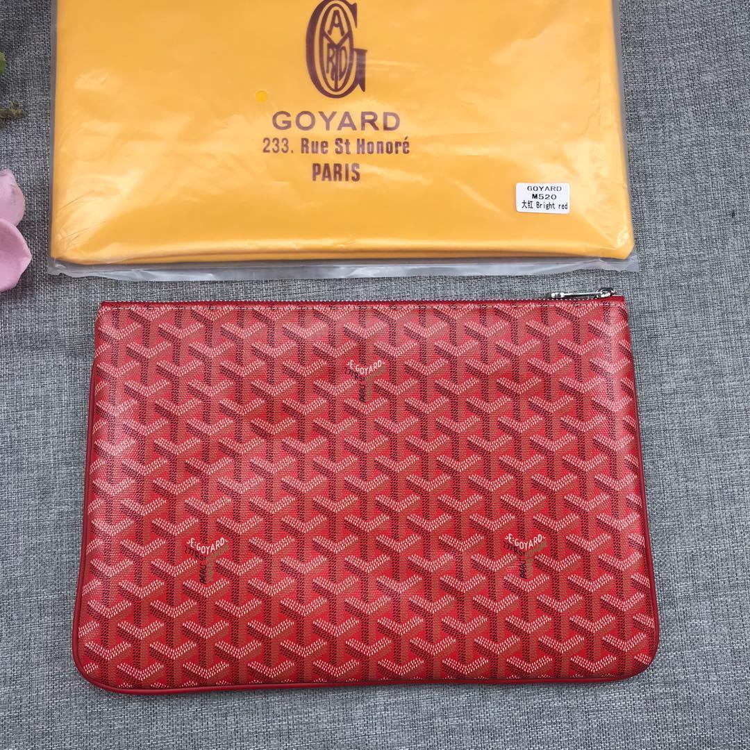 Goyard Sénat MM Pouch "Red"