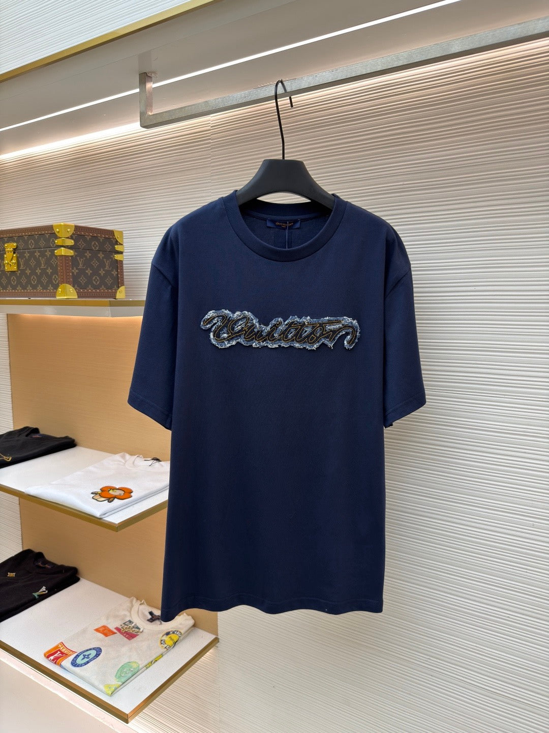 Louis Vuitton Denim Signature Short-Sleeved T-Shirt "Deep Navy"