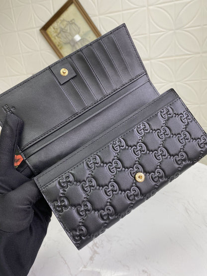 Gucci Guccissima Leather Long Wallet