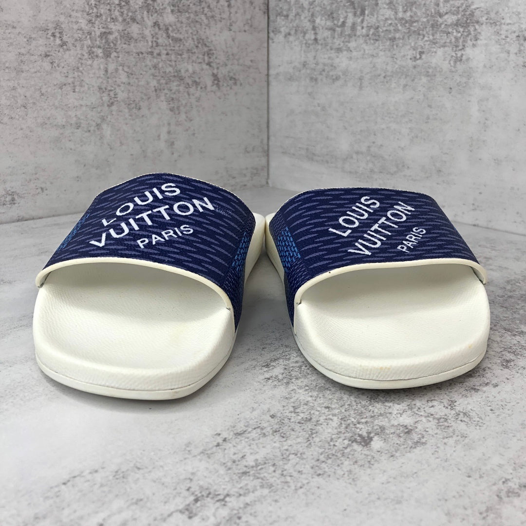 Louis Vuitton Slides "White-Blue"