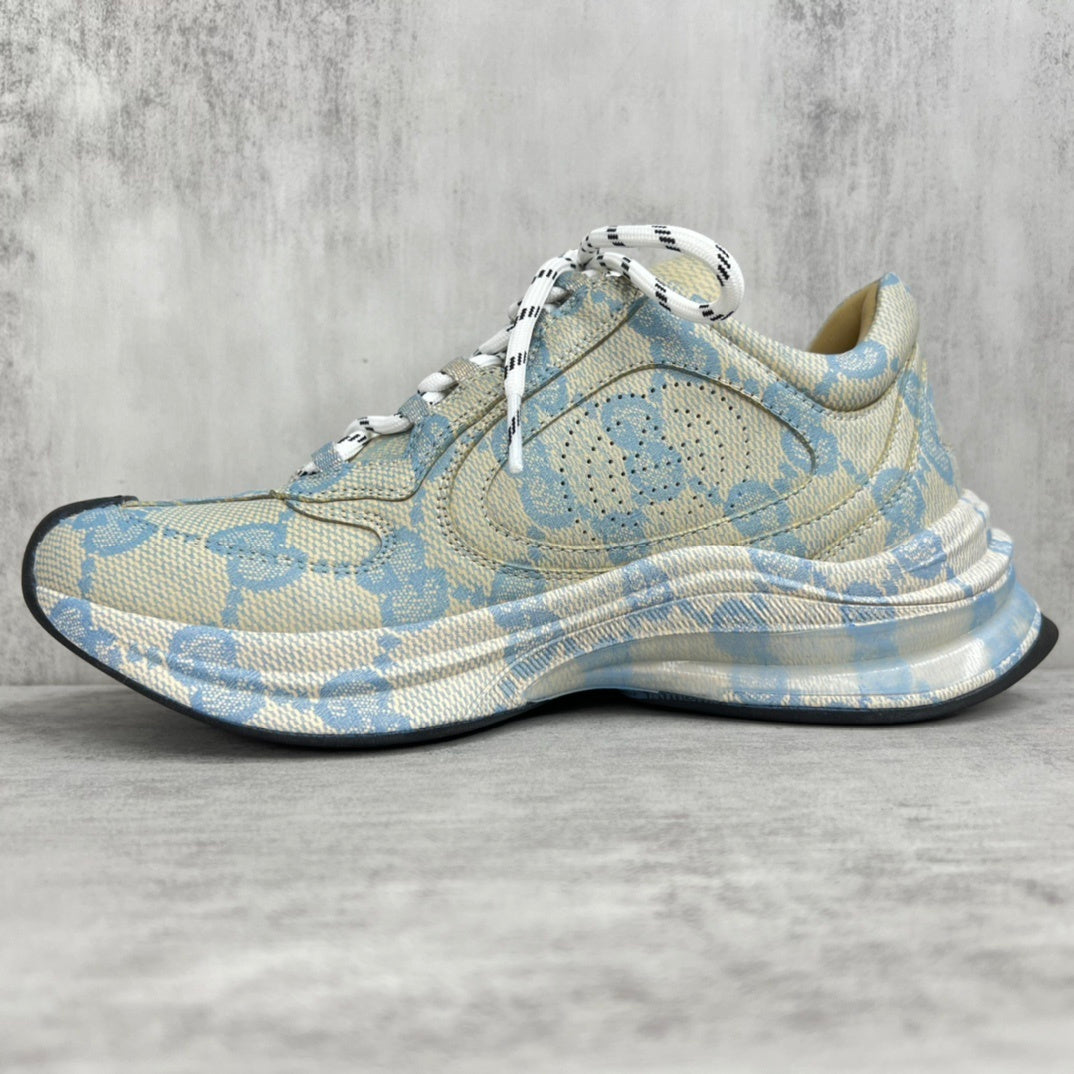 Gucci Run "Beige-Blue Monogram"