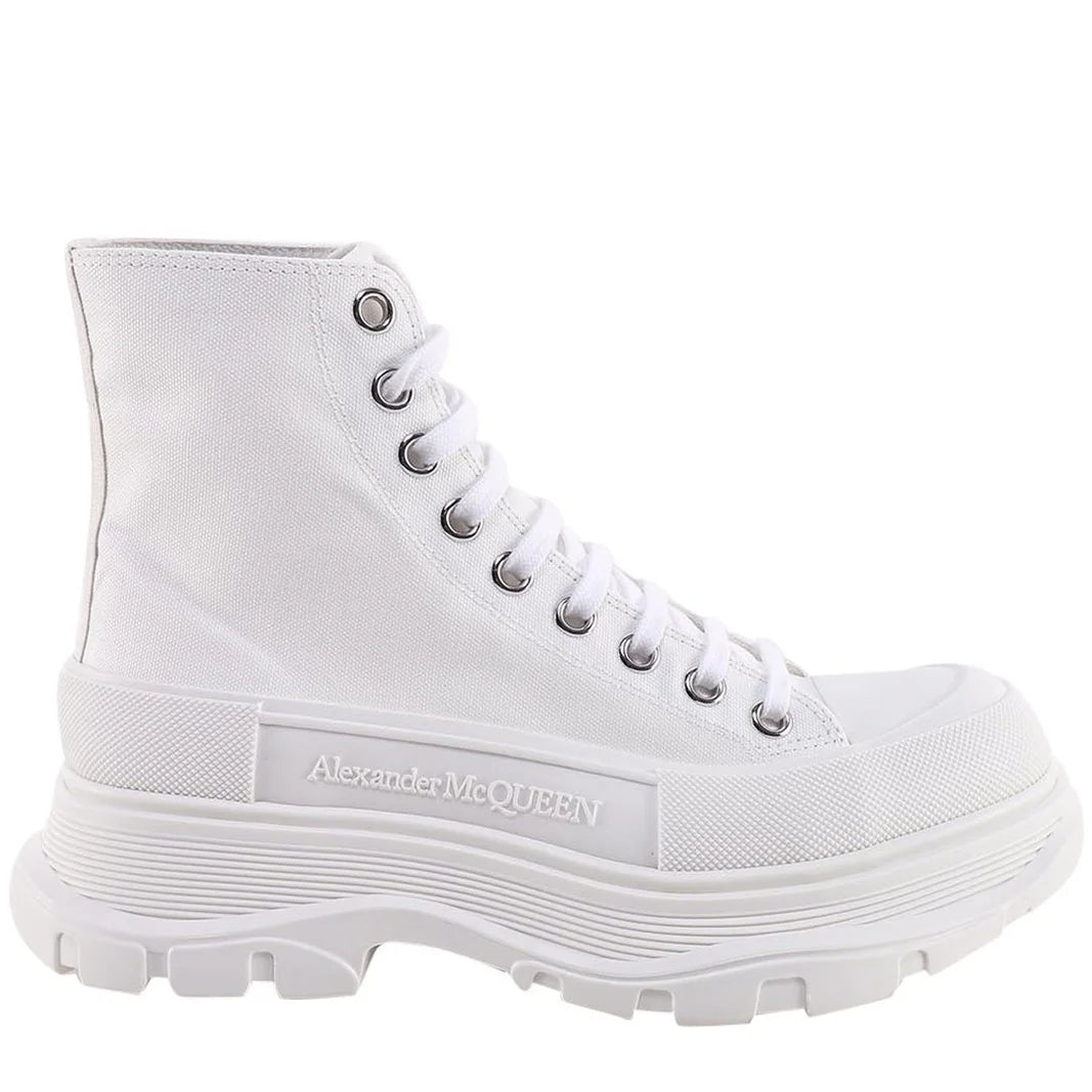Alexander McQueen Canvas Tread Slick "White"
