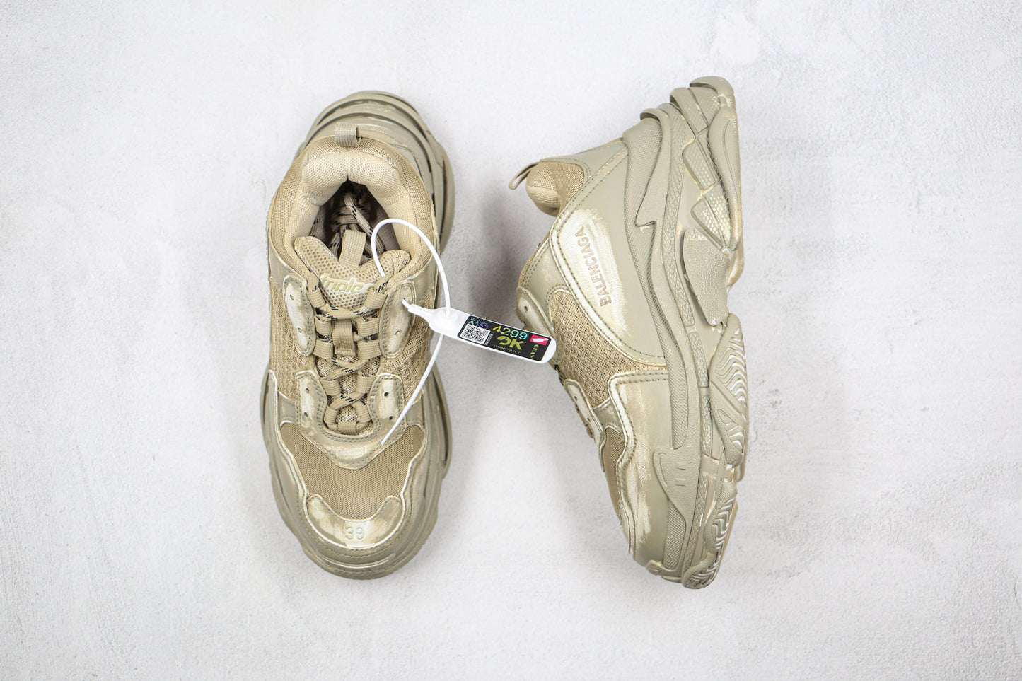 Balenciaga Triple S "Light Beige Faded"