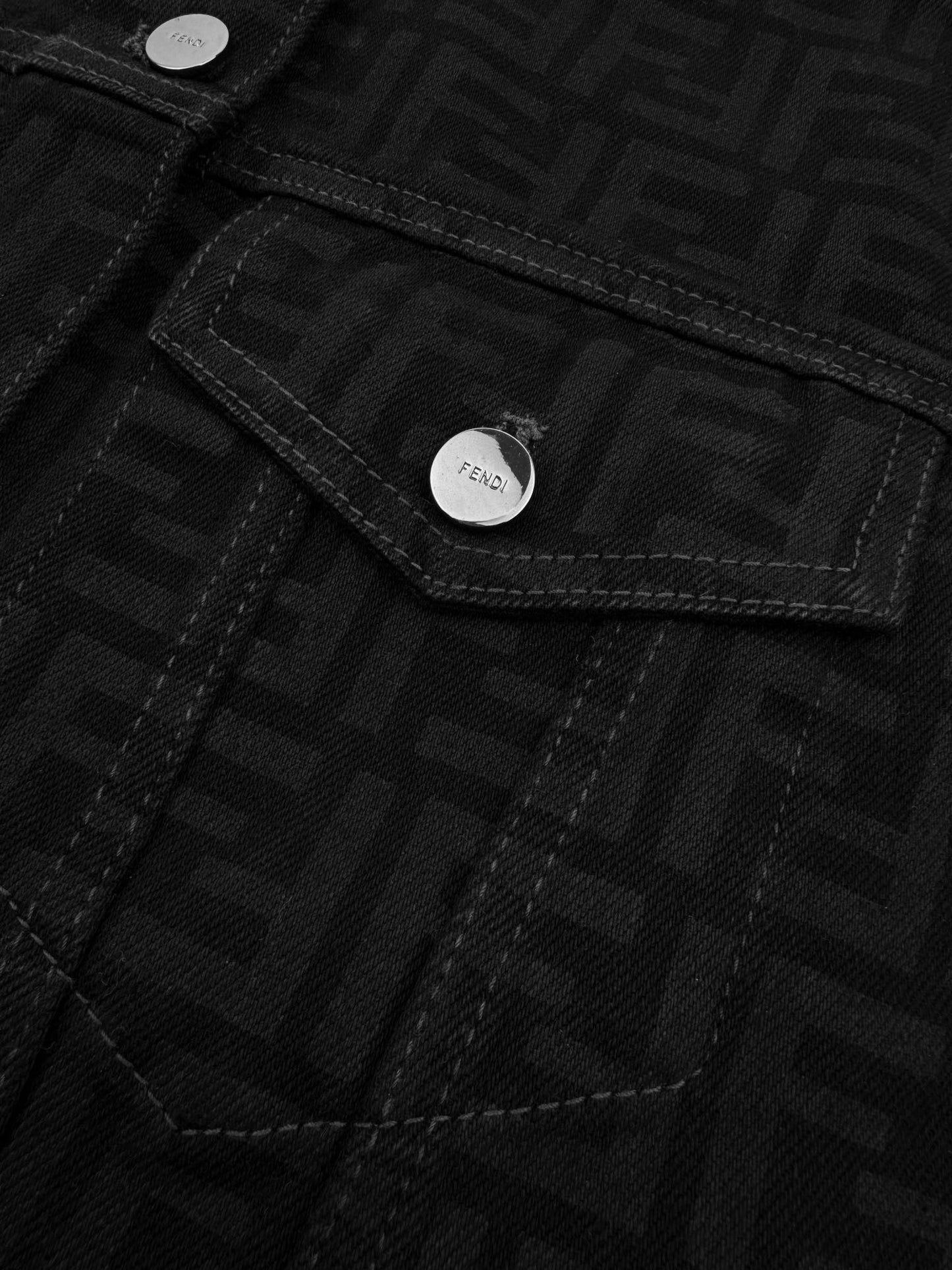 Fendi FF Monogram  Denim Jacket