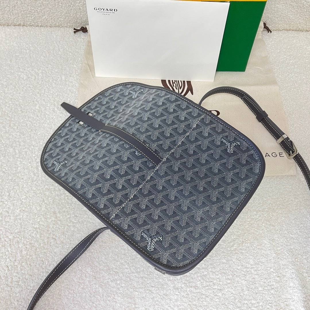 Goyard Belvedere PM Leather Handbag