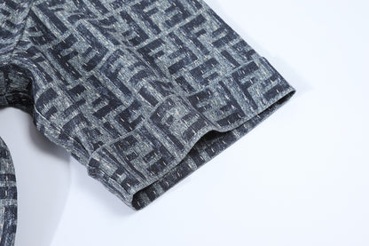 Fendi FF Monogram Short Shirt "Grey"