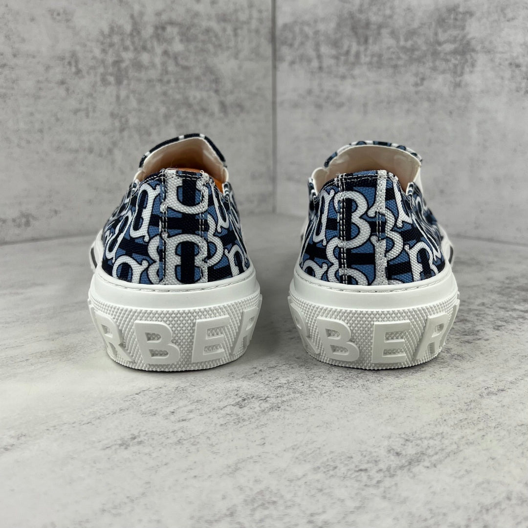 Burberry Slip-On "Blue-White Monogram"