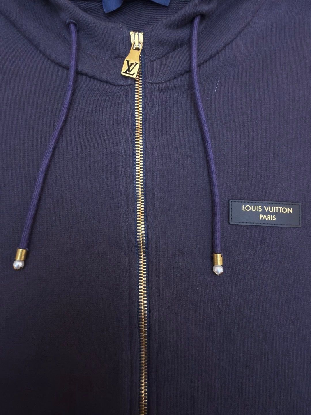 Louis Vuitton Vintage Zipped Hooded Blouson "Purple Indigo"