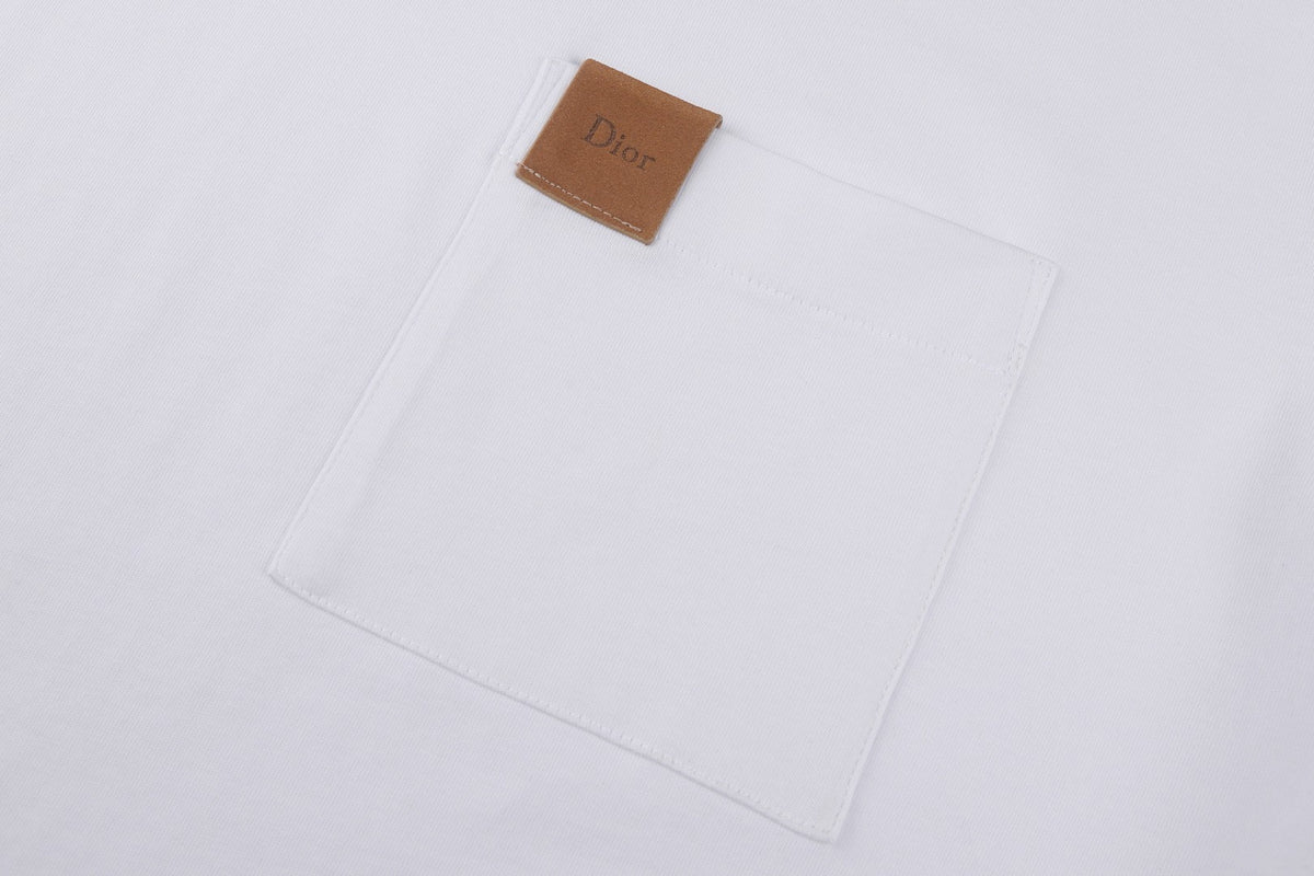 Dior T-Shirt with Pocket "White Cotton Jersey"