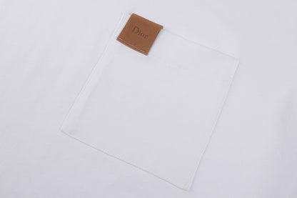 Dior T-Shirt with Pocket "White Cotton Jersey"
