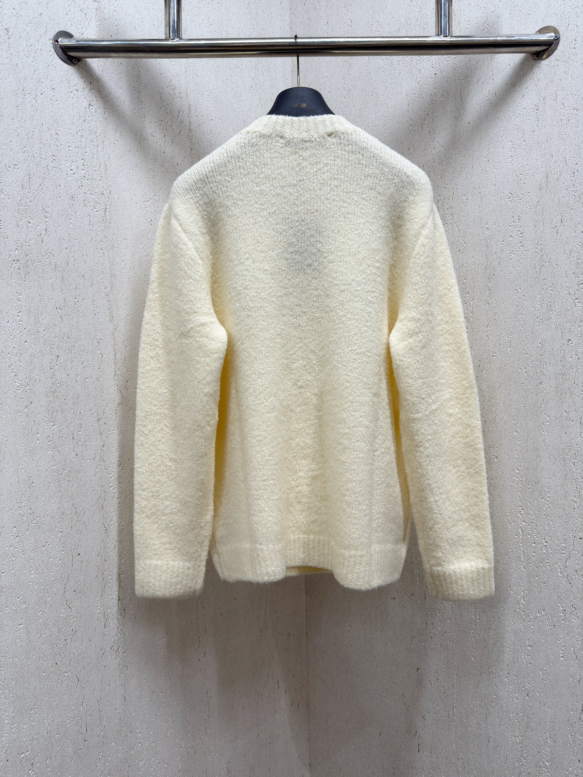 Louis Vuitton Embroidered Signature Long-Sleeved Crewneck "Milky White"