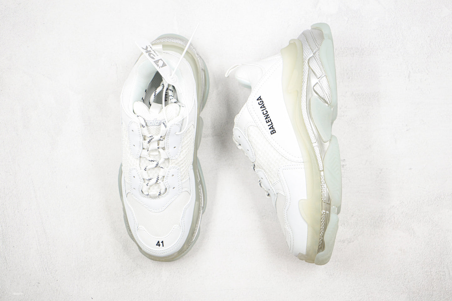 Balenciaga Triple S "White-Silver Sole"