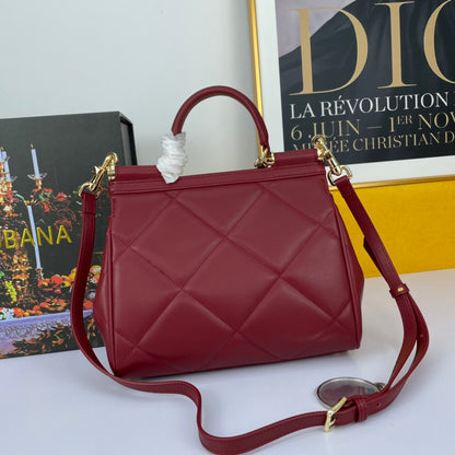 Dolce & Gabbana Sicily Quilted Leather Handbag