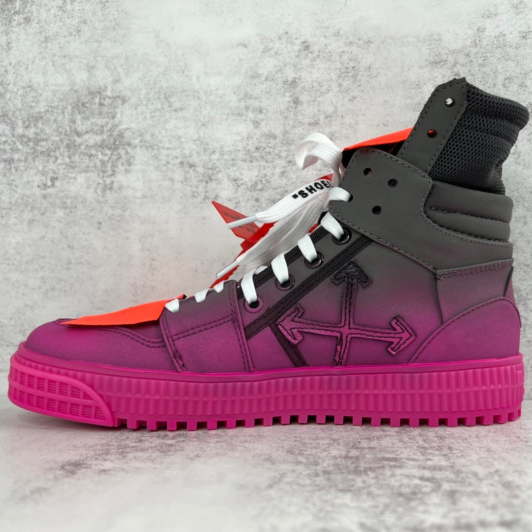 Off-White Off-Court High "Black-Fuschia"