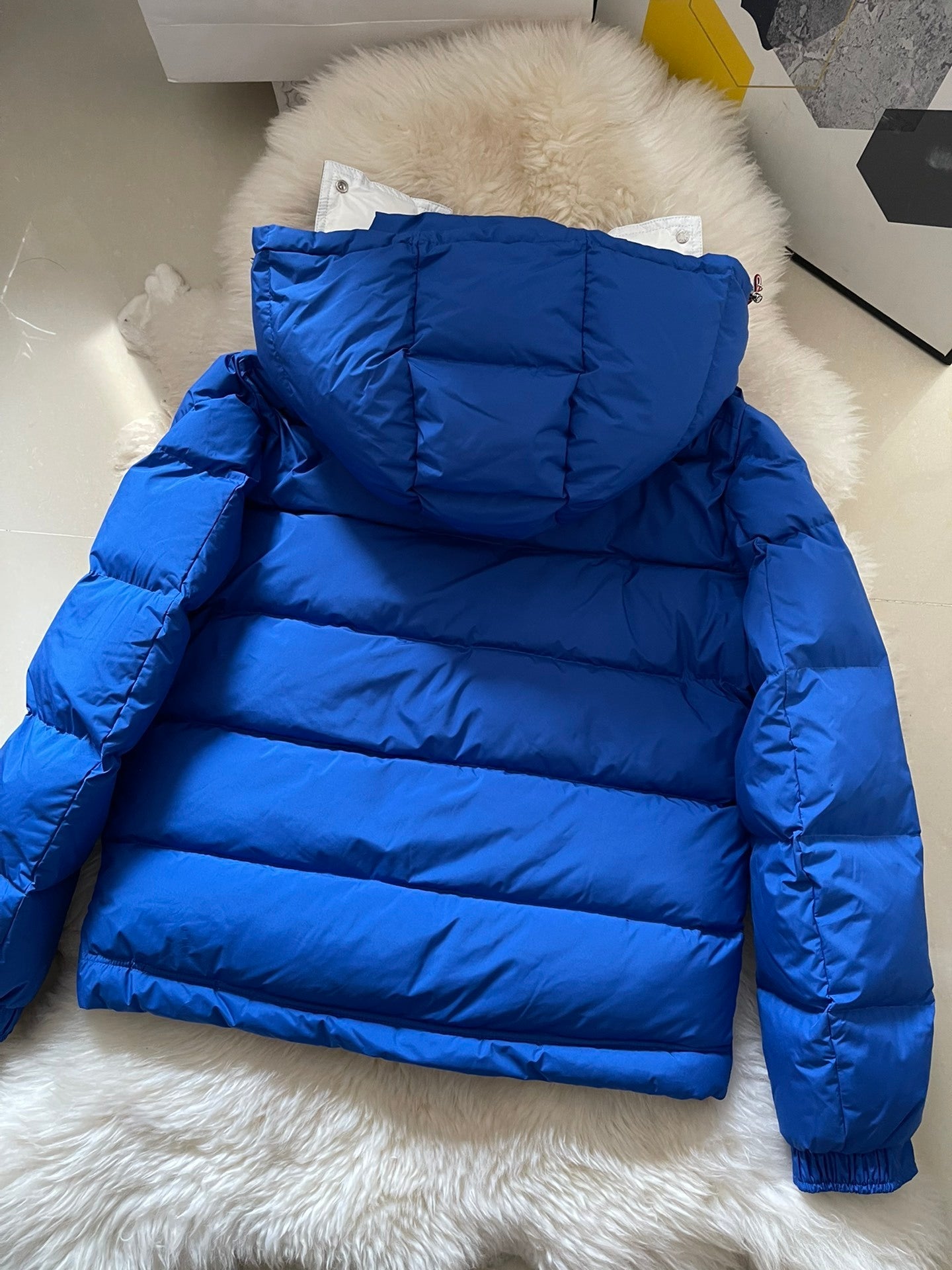 Moncler Poirier Down Jacket "Blue-White"