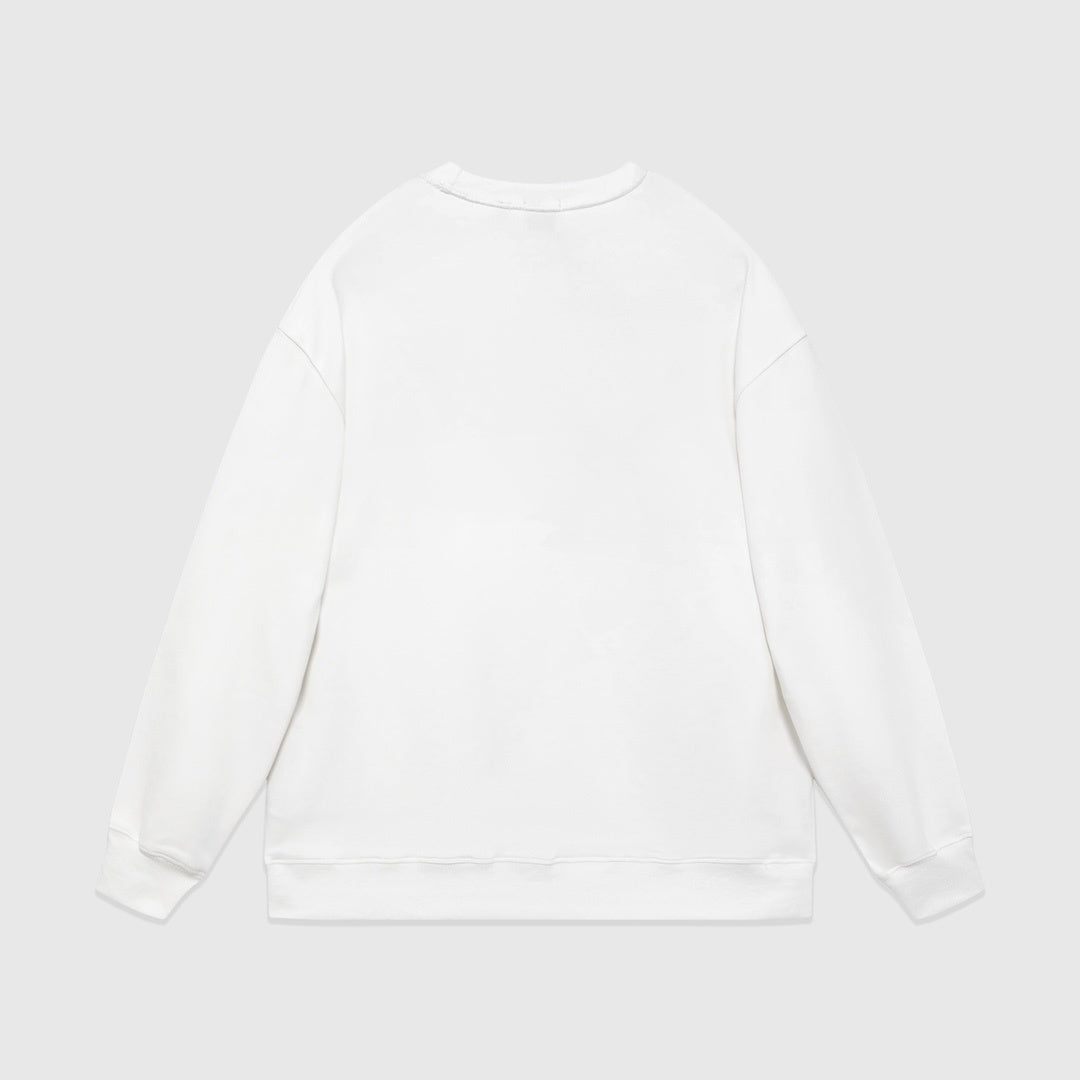Dior x Judy Blame Safety Pin Logo Embroidered Sweatshirt "White"