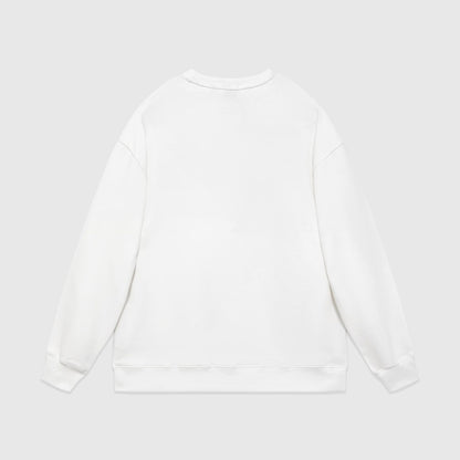 Dior x Judy Blame Safety Pin Logo Embroidered Sweatshirt "White"