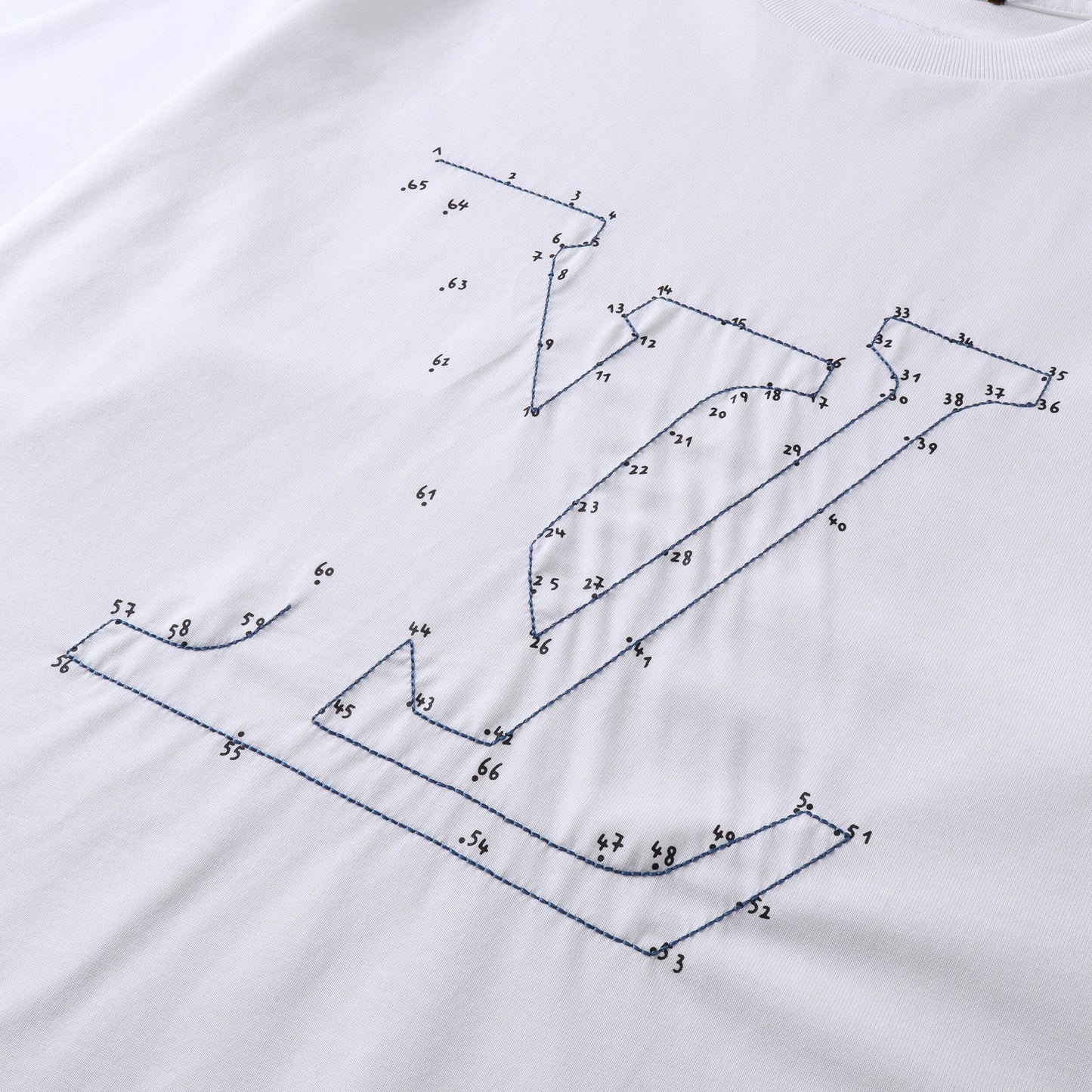 Louis Vuitton Stitch Print T-Shirt "White"
