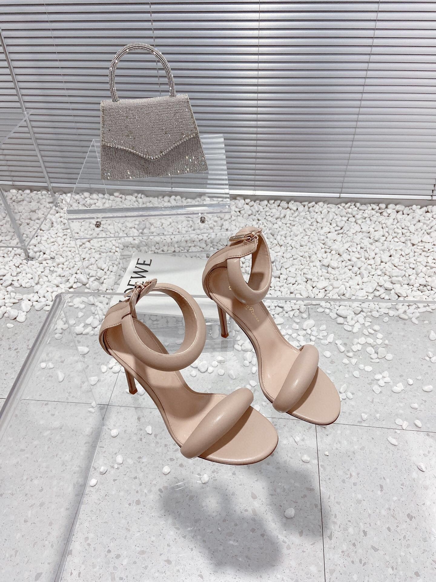 Gianvito Rossi Bijoux High Heels 100mm "Beige"
