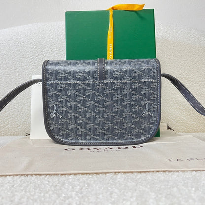 Goyard Belvedere PM Leather Handbag