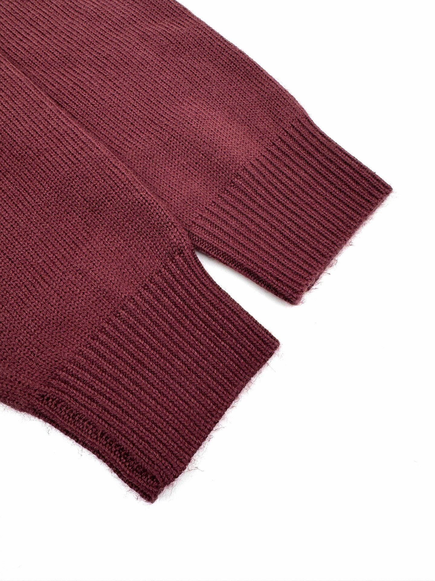 Dior Ribbon Sweater "Burgundy Wool Jersey"
