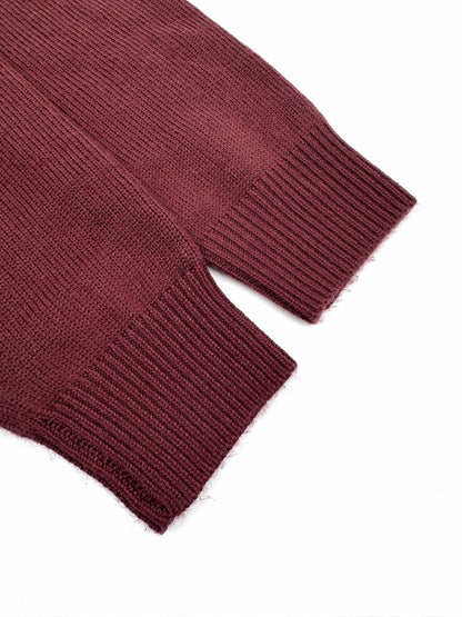 Dior Ribbon Sweater "Burgundy Wool Jersey"