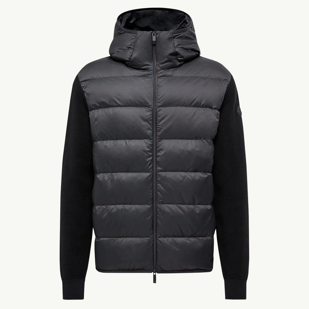 Moncler Padded Cotton Zip-Up Hoodie "Black"