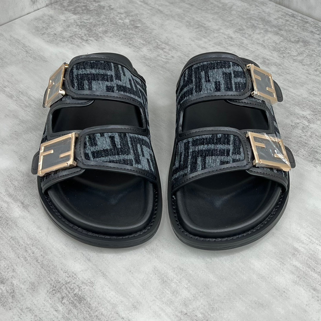 Fendi Sandals "Black-Grey"