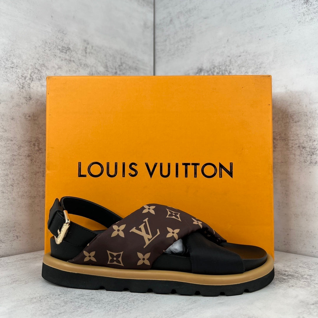 Louis Vuitton Sandals "Black-Brown-Beige"