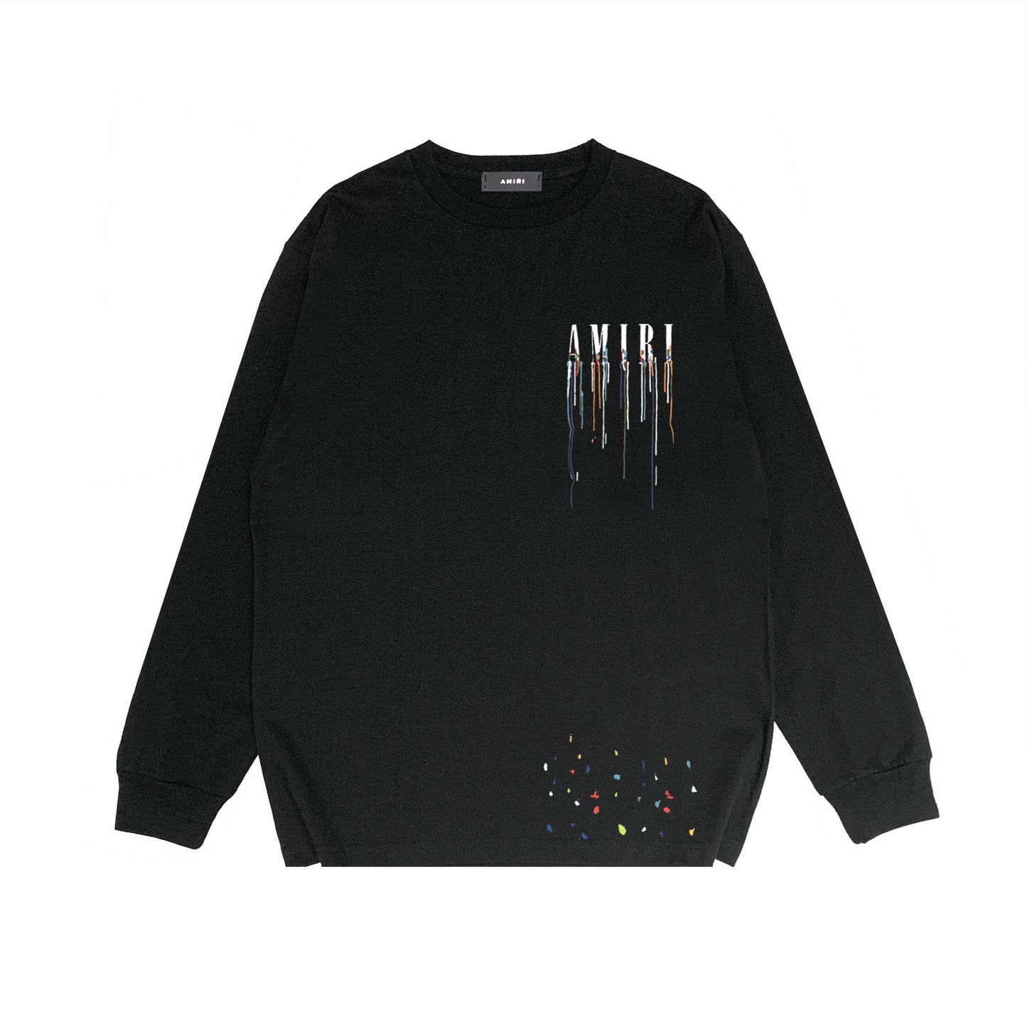 Amiri Paint Drip Core Logo Print Sweatshirt "Black"
