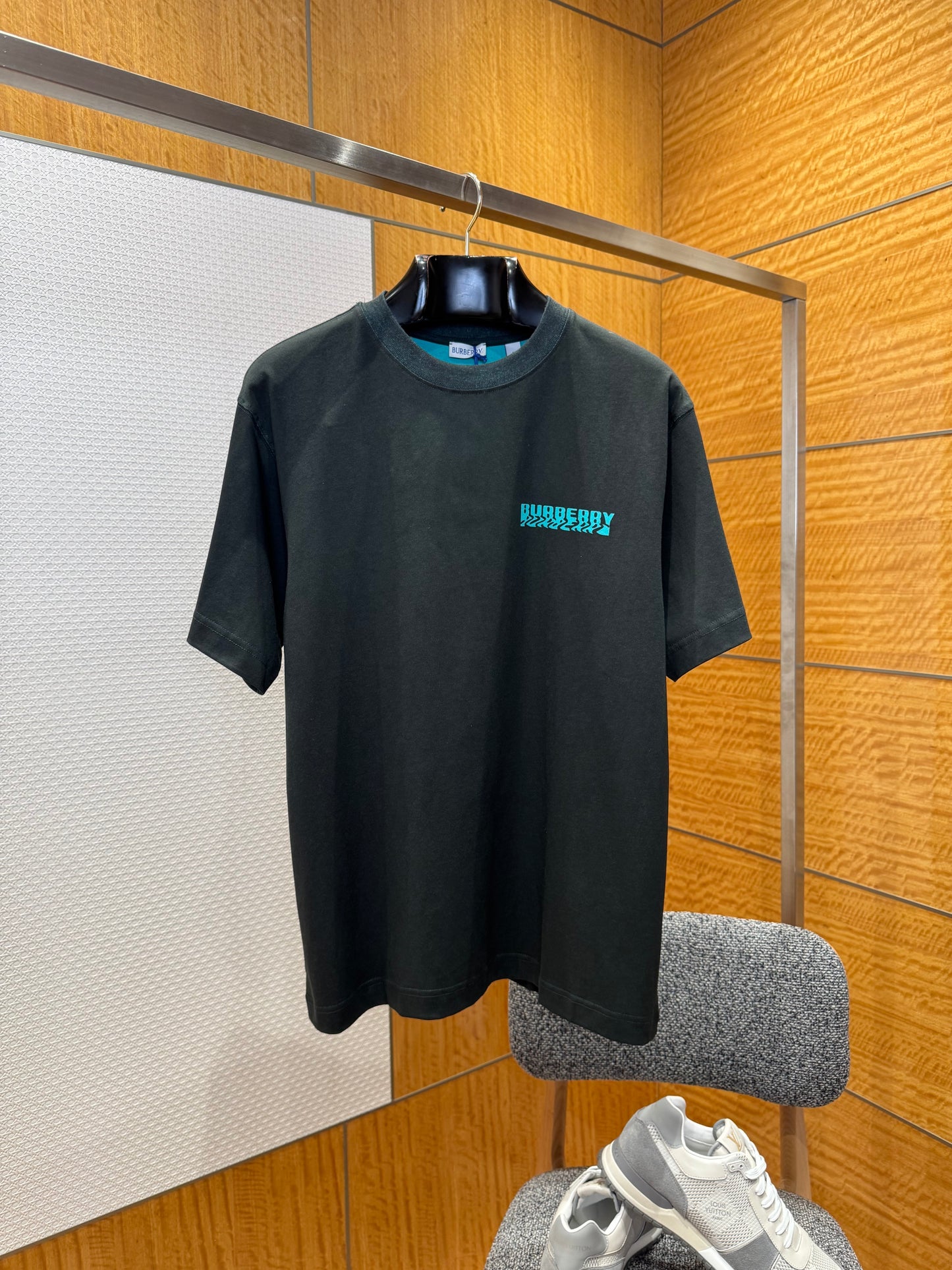 Burberry Warped Logo Cotton T-Shirt
