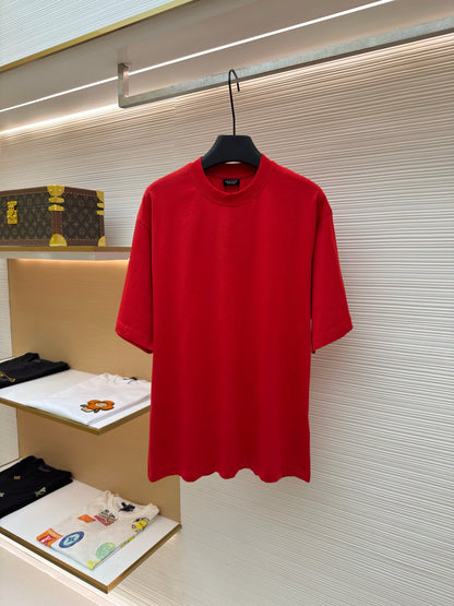 Gucci Cotton Silk Jersey T-shirt "Red"