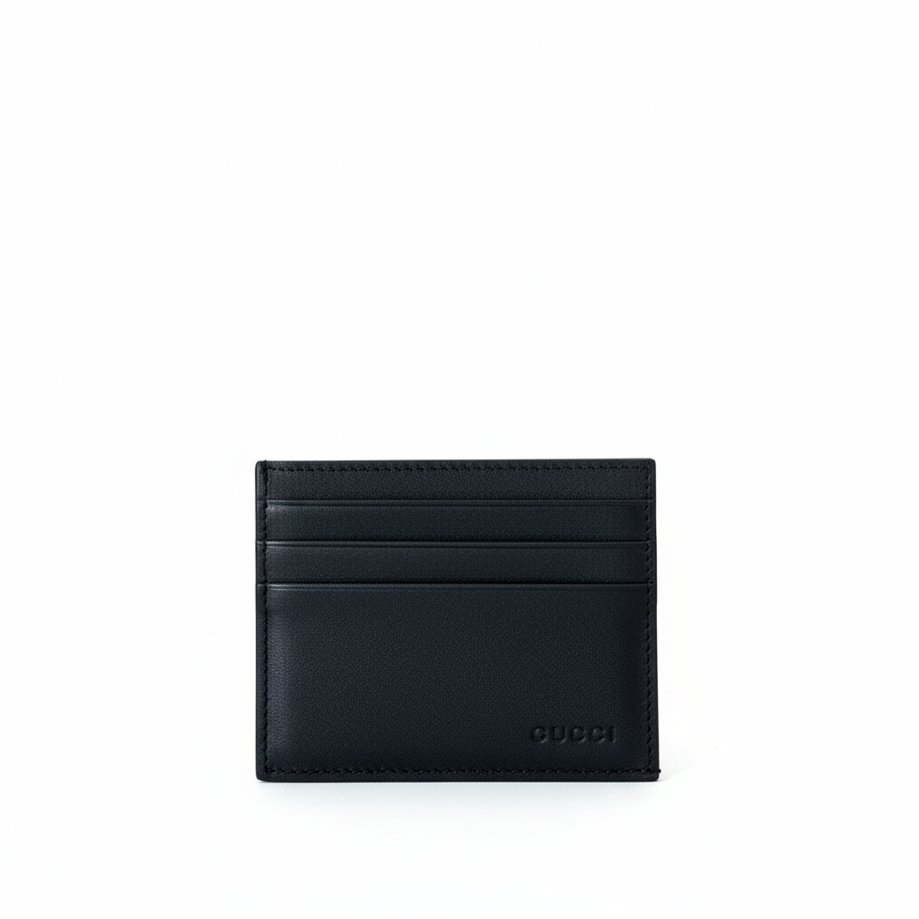 Gucci GG Emblem Embossed Card Case