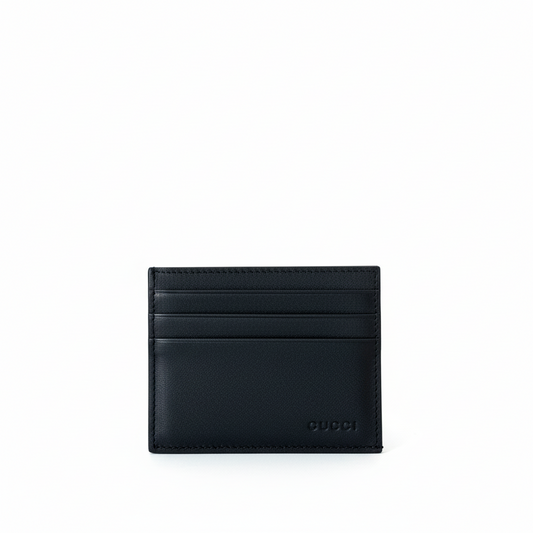 Gucci GG Emblem Embossed Card Case