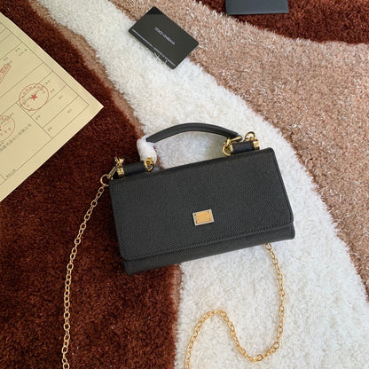 Dolce & Gabbana Dauphine-Print Calfskin Mini Bag