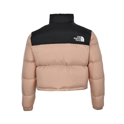 The North Face 700 Short Down Jacket "Peach Beige-Black"
