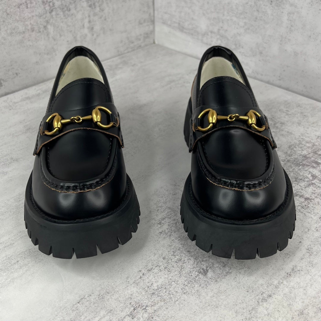 Gucci Lug Horsebit Platform Loafer