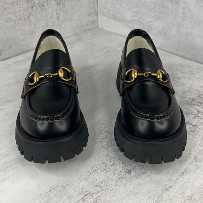 Gucci Lug Horsebit Platform Loafer