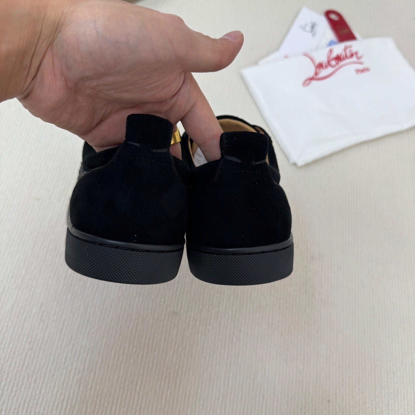 Christian Louboutin Louis Junior Strass "Black"