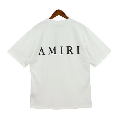 Amiri MA Core Logo Print "White-Black"