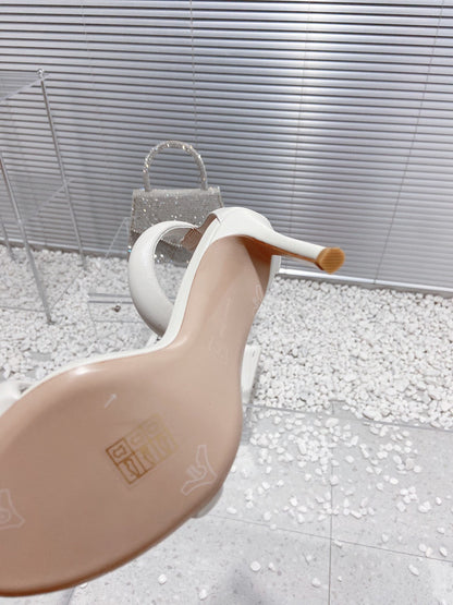 Gianvito Rossi Bijoux High Heels 100mm "White"