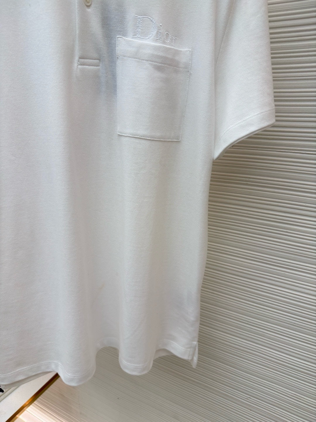 Dior Polo Shirt "White Cotton Piqué"